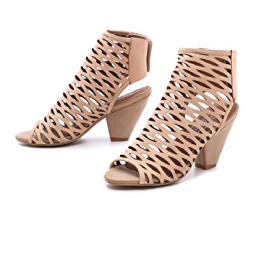 NIB Jeffrey Campbell Laser Cut Open Bootie